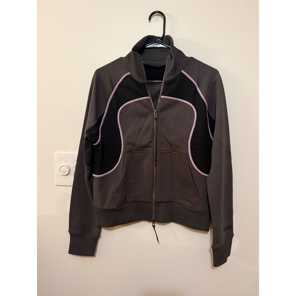 Lululemon Heavyweight French Terry Full Zip SLNSH Stoney Black Size S NWOT $188